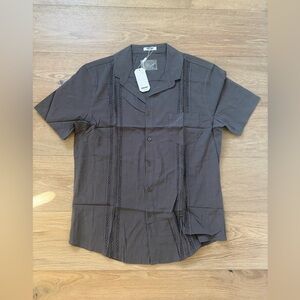 Brand new Coofandy button down gray medium Shirt with tags
